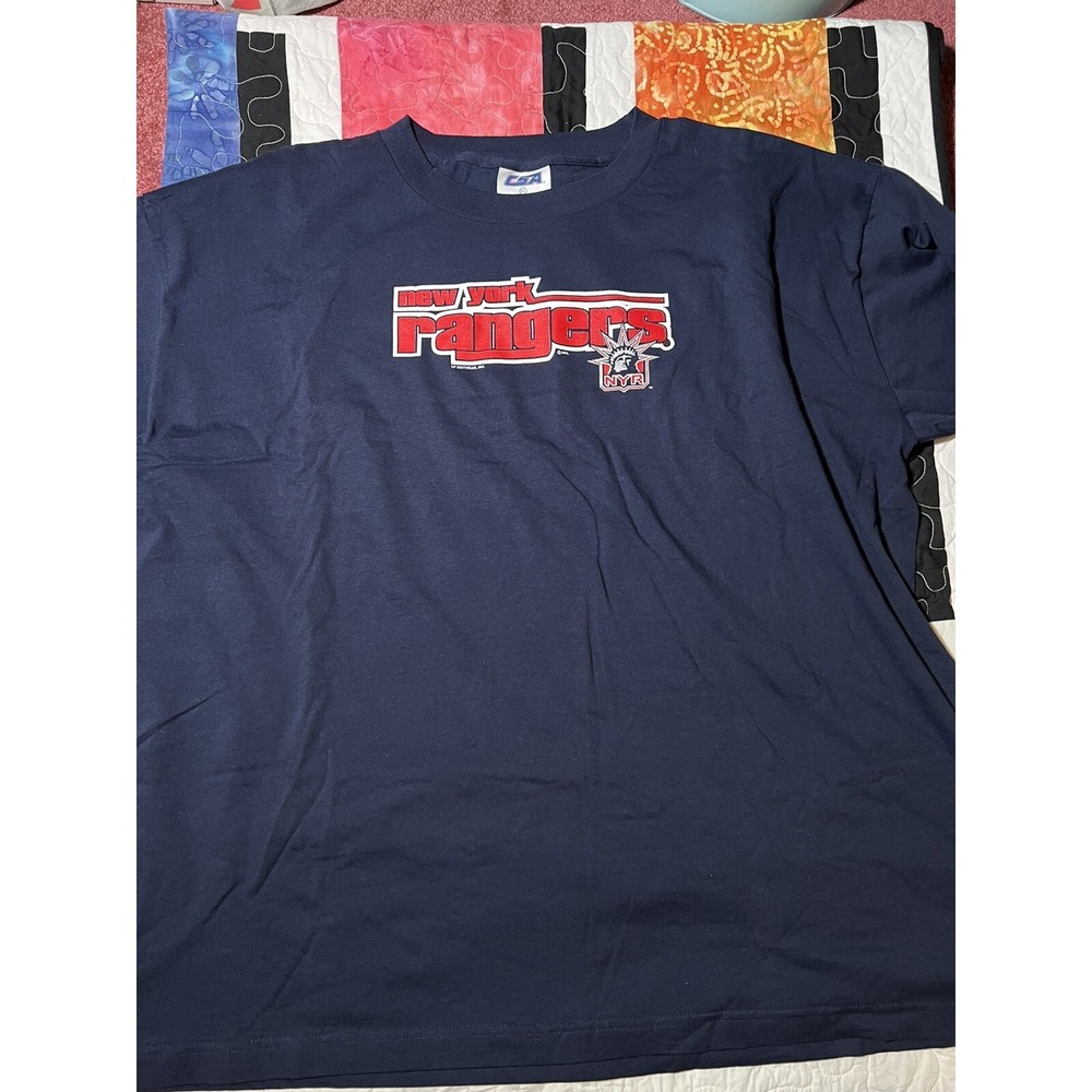 Vintage New York Rangers T-Shirt CSA Adult 2XL Navy